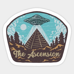 UFO Pyramid Dessert Ascension Sticker